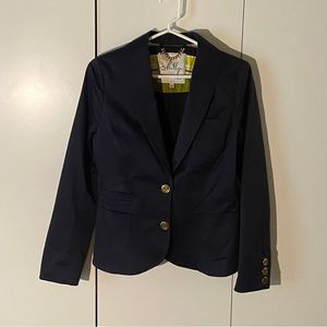 Milly of New York Navy Blazer with Gold Buttons